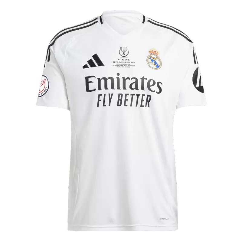 Real Madrid Maglia Casa 2024/25 – Finale Coppa del Re, Colore Bianco